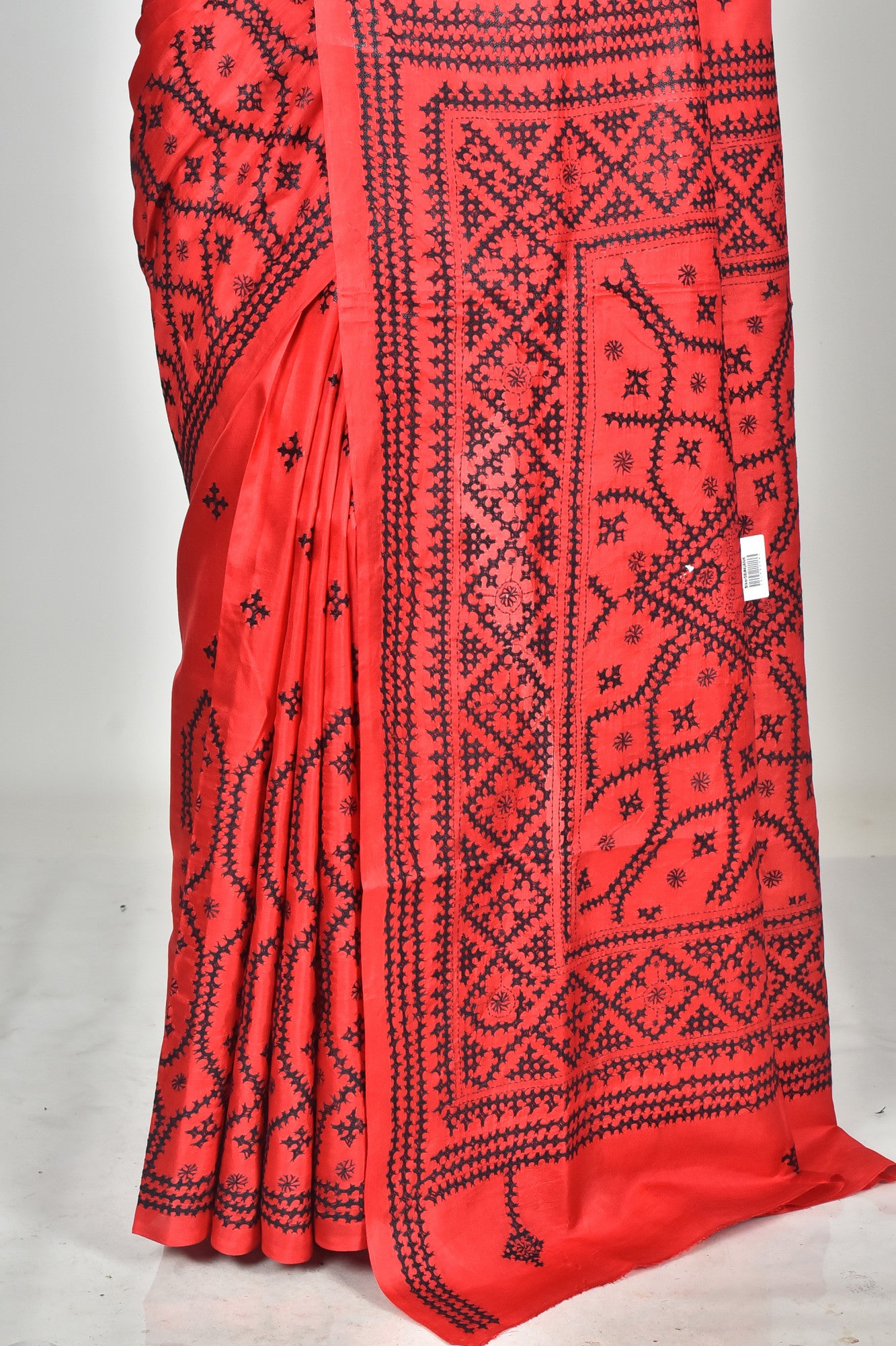 BANGALORE SILK GUJRATI STITCH SAREE Thumbnail