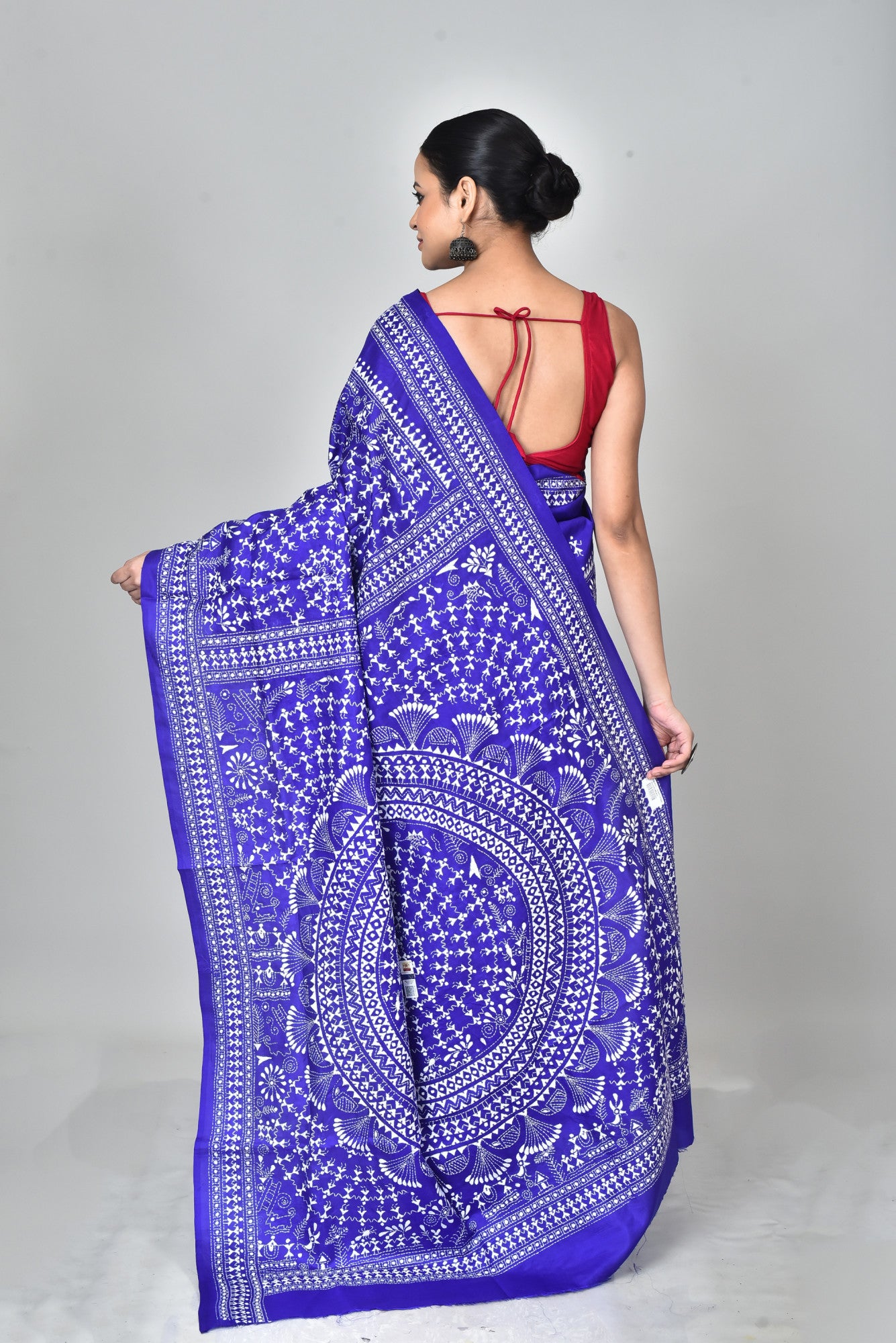 BANGALORE SILK KANTHA SAREE Thumbnail