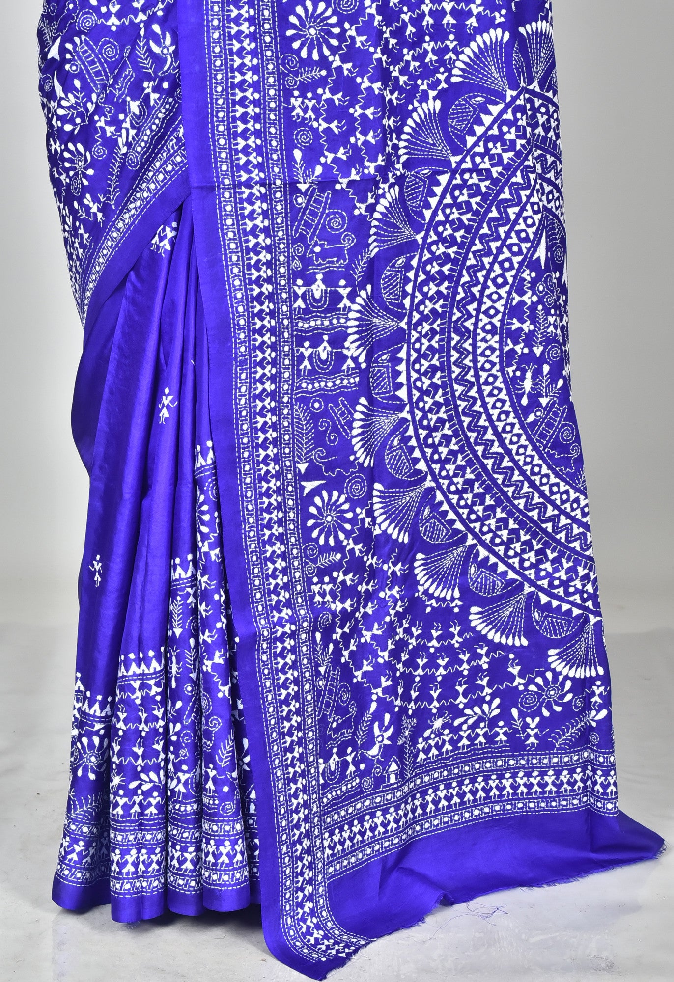 BANGALORE SILK KANTHA SAREE Thumbnail