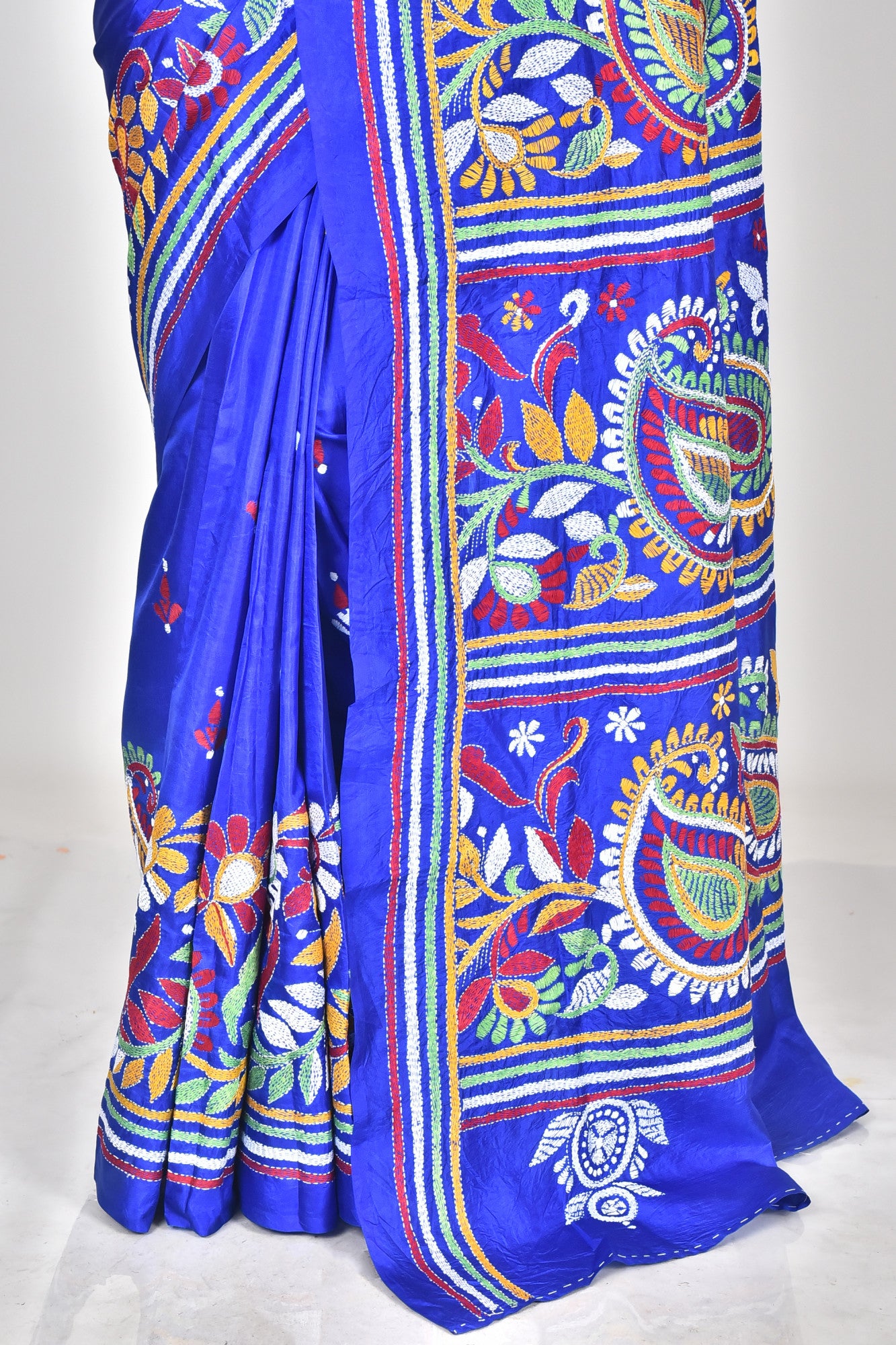 PURE SILK KANTHA SAREE