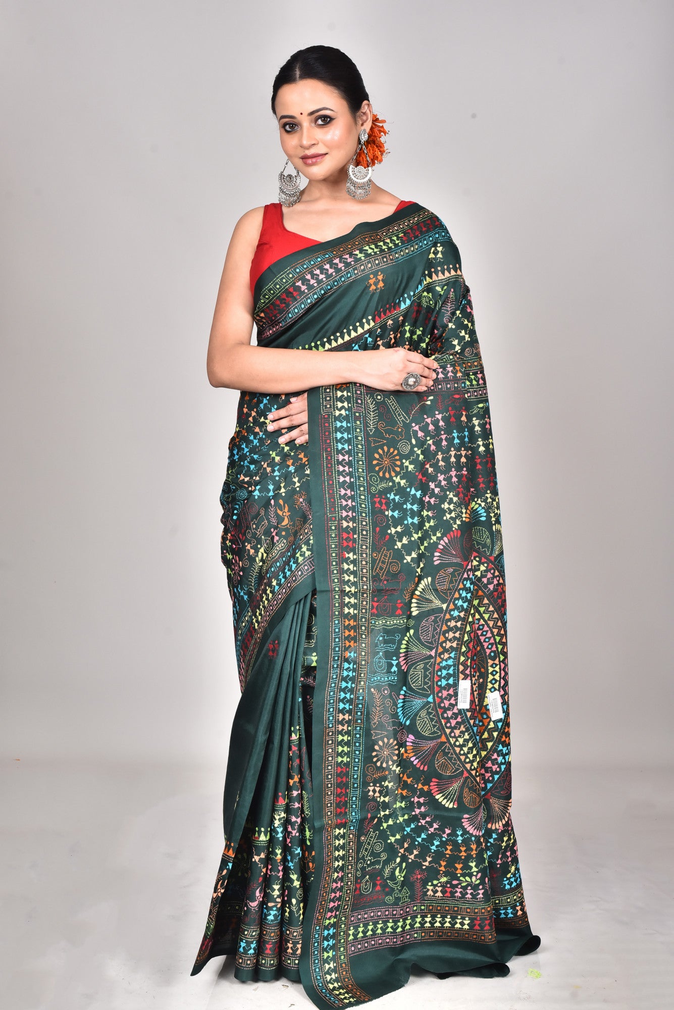 BANGALORE SILK KANTHA SAREE