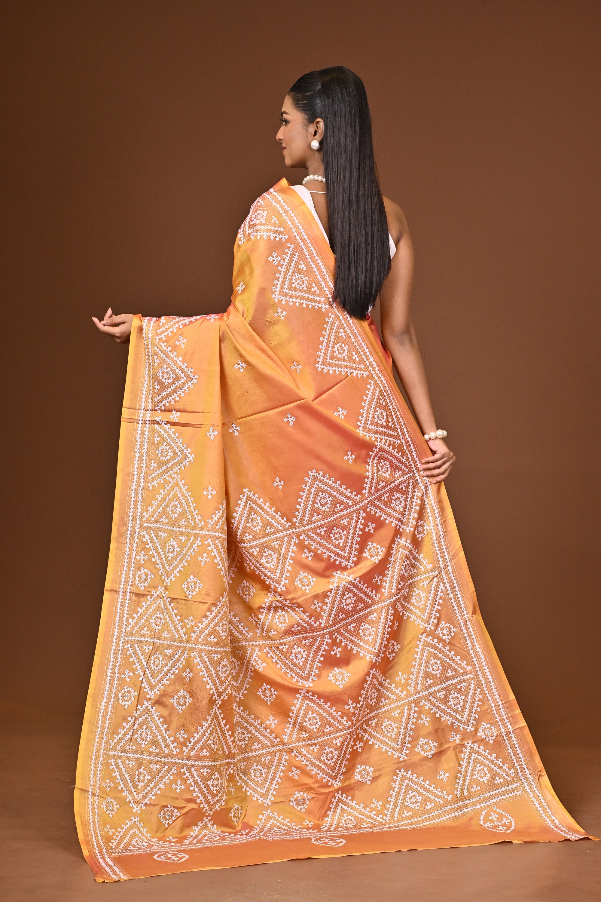 Blended Silk Kantha Saree