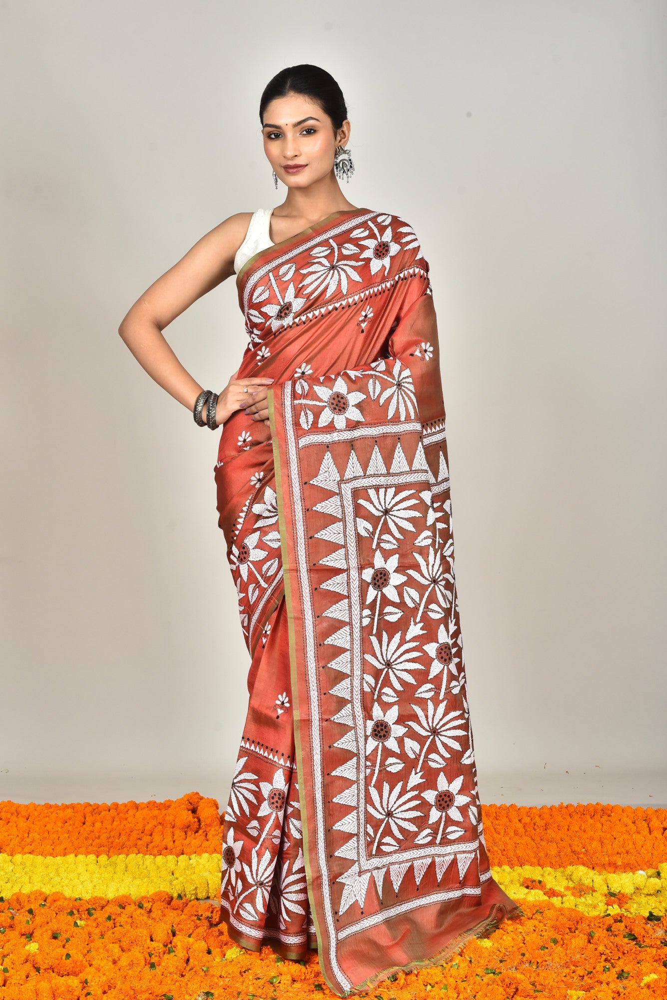 GACHI SILK DIY KANTHA SAREE