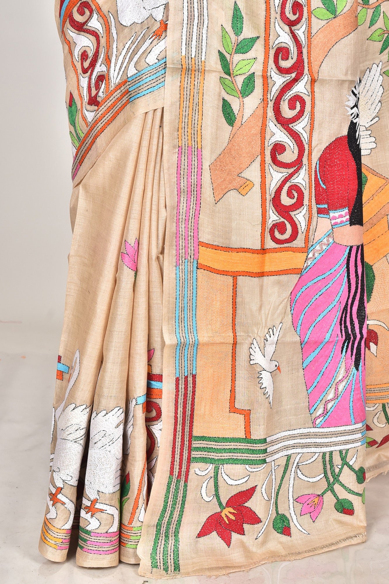 GACHI SILK KANTHA SAREE Thumbnail