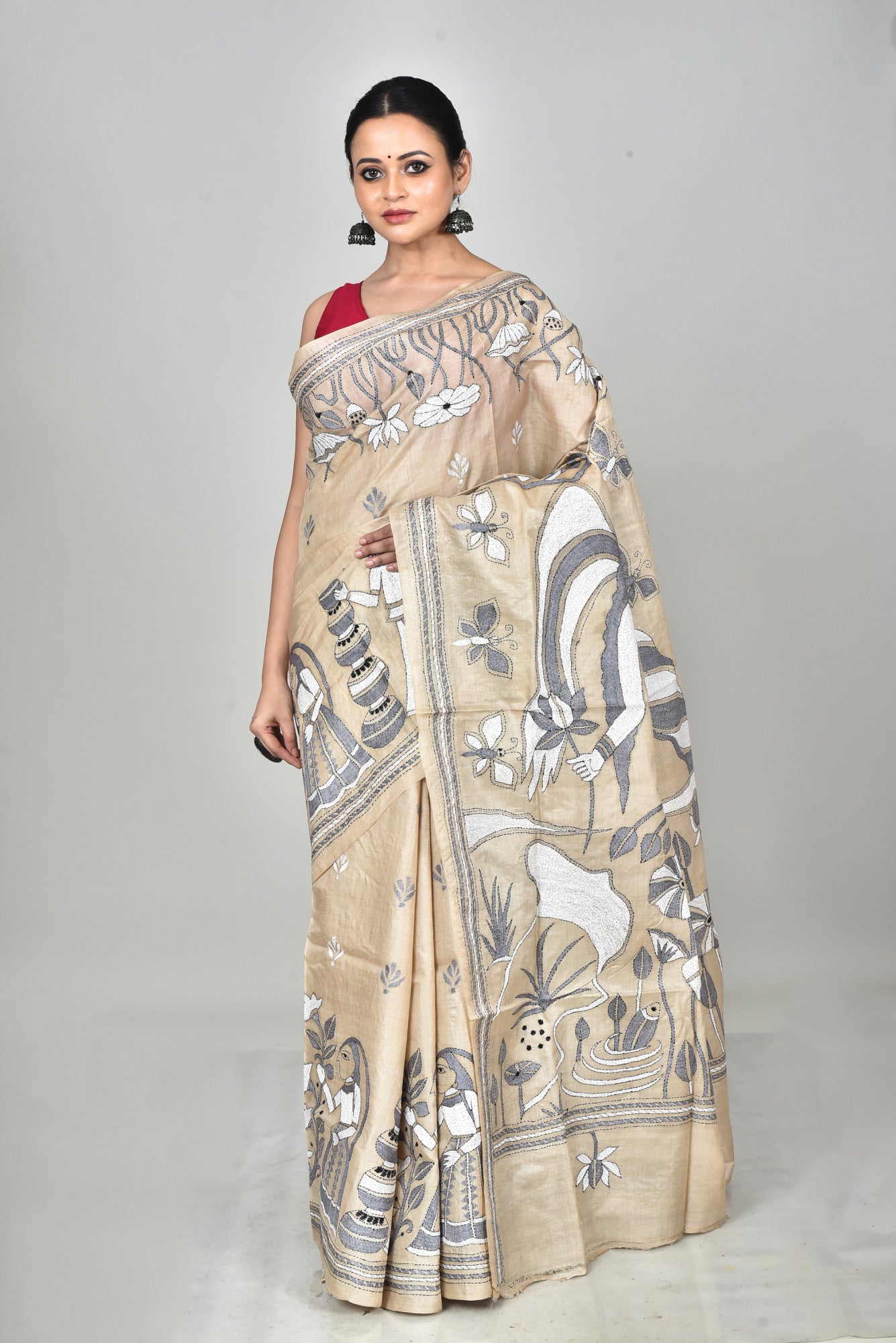 GACHI SILK KANTHA SAREE