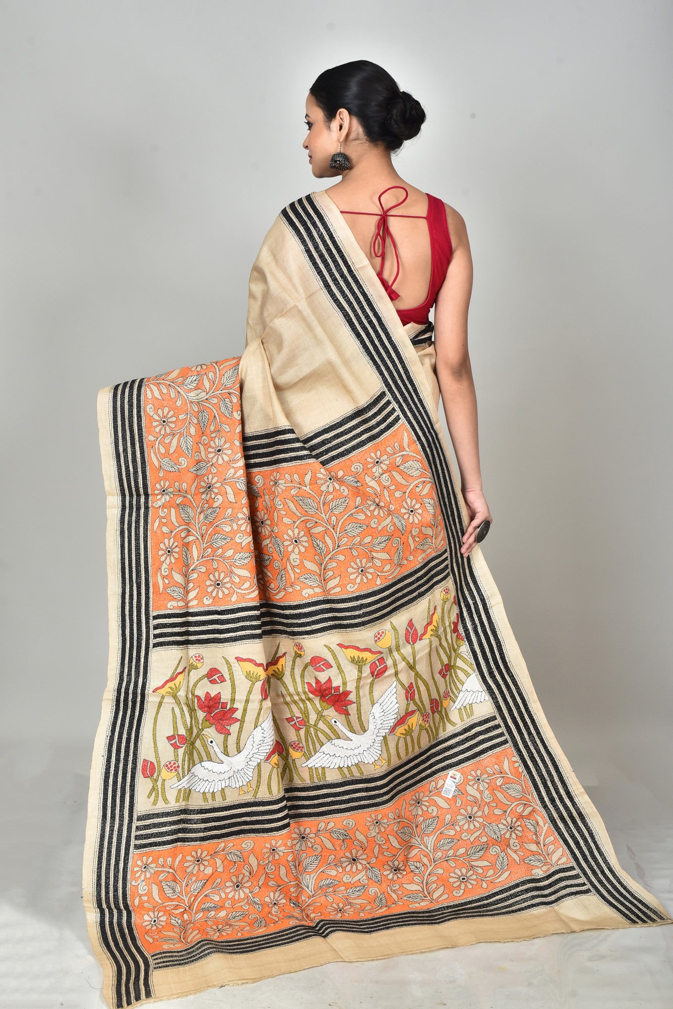 GACHI SILK KANTHA SAREE Thumbnail