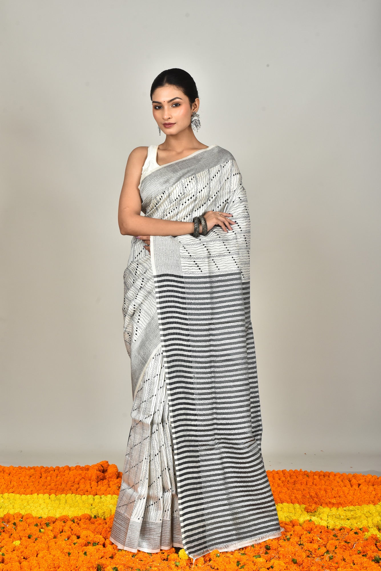 JALCHURI SILK KANTHA SAREE Thumbnail