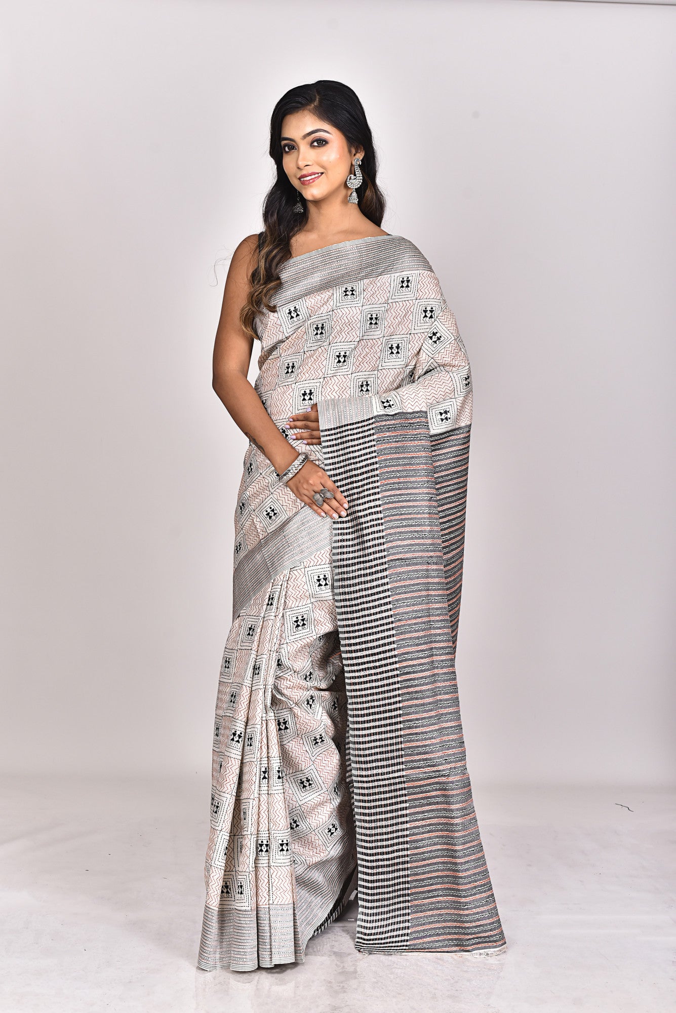 JALCHURI SILK KANTHA SAREE