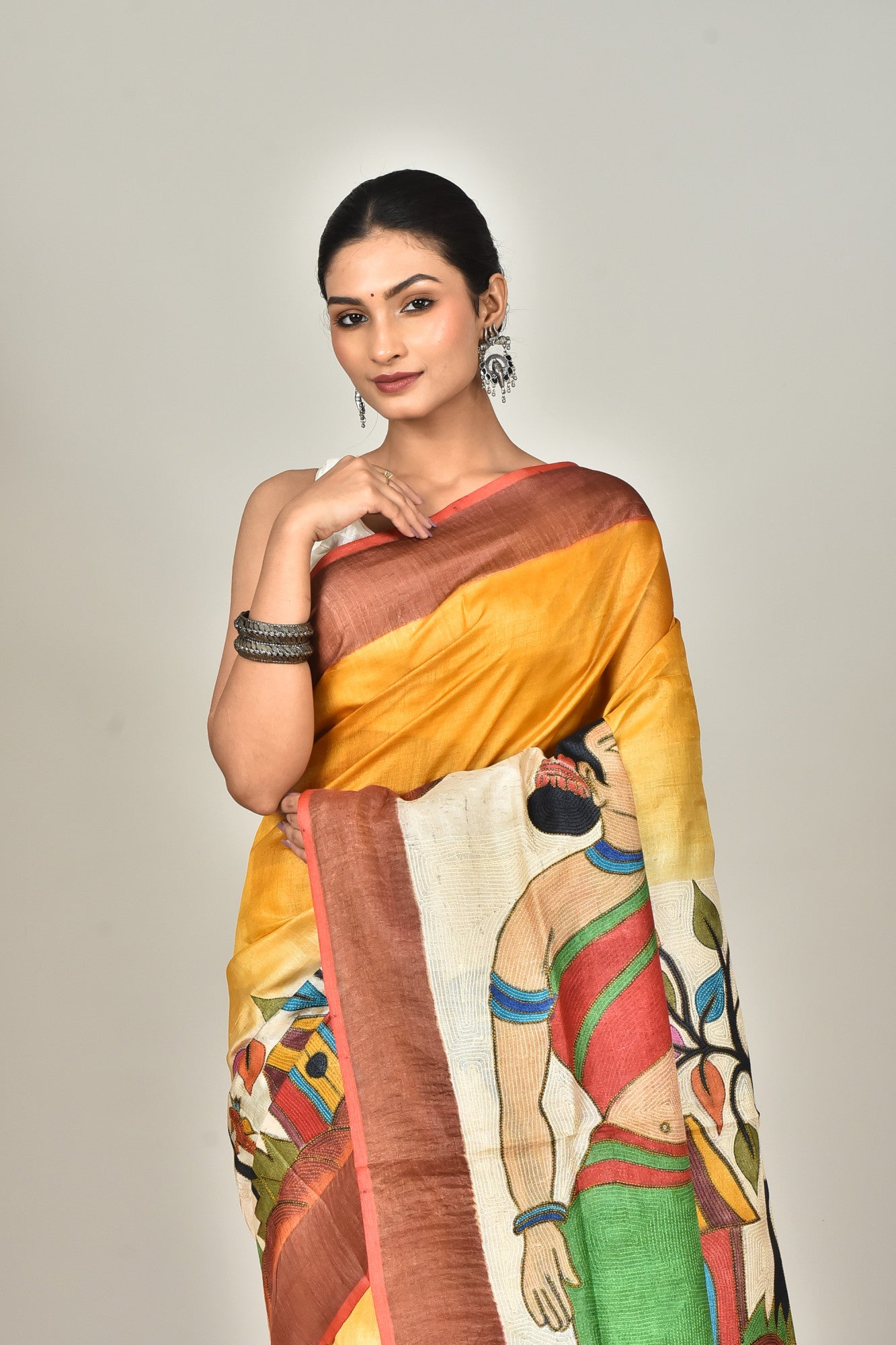 JARI TUSSAR DIY KANTHA SAREE Thumbnail