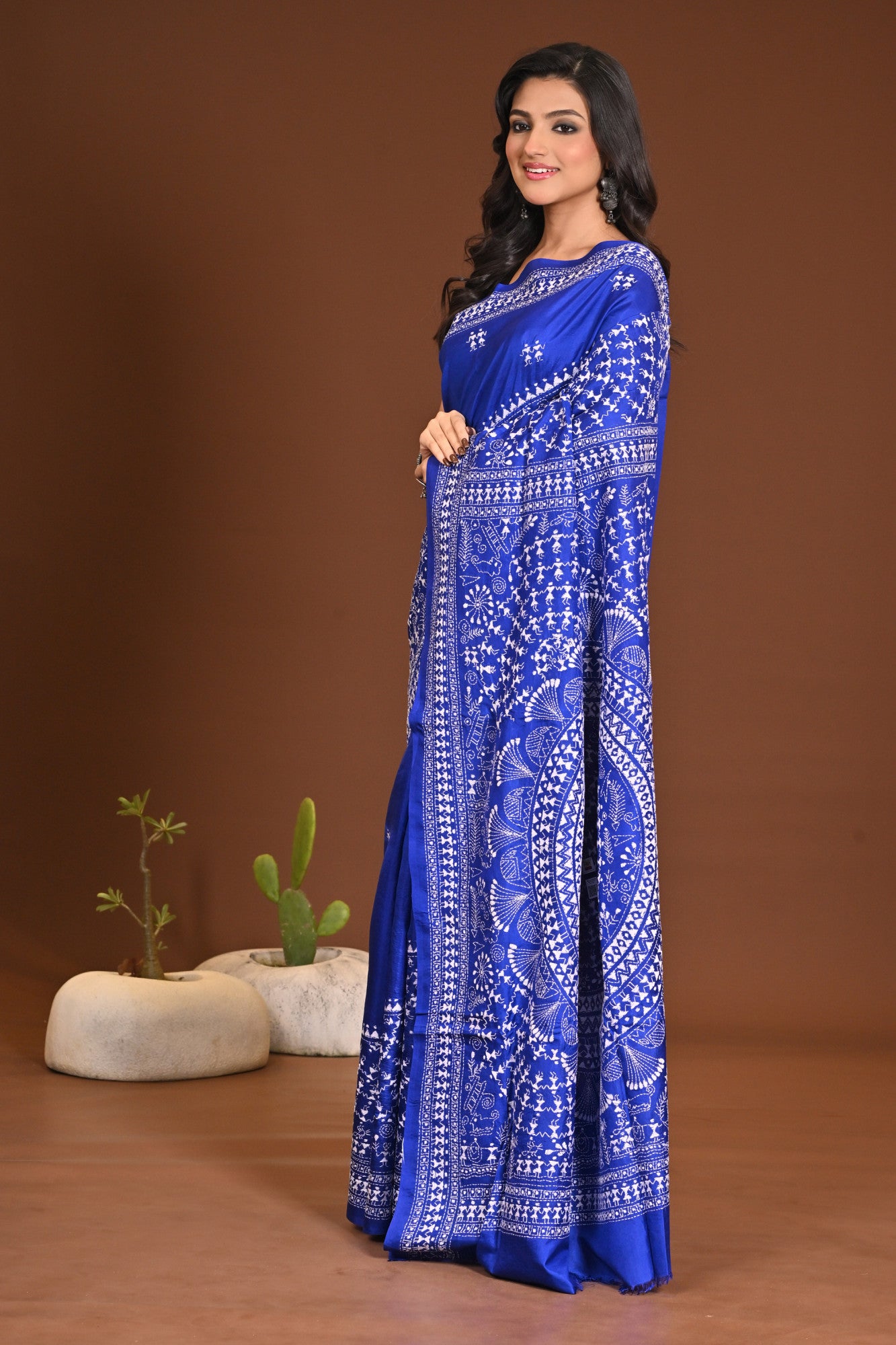 PURE SILK KANTHA SAREE Thumbnail