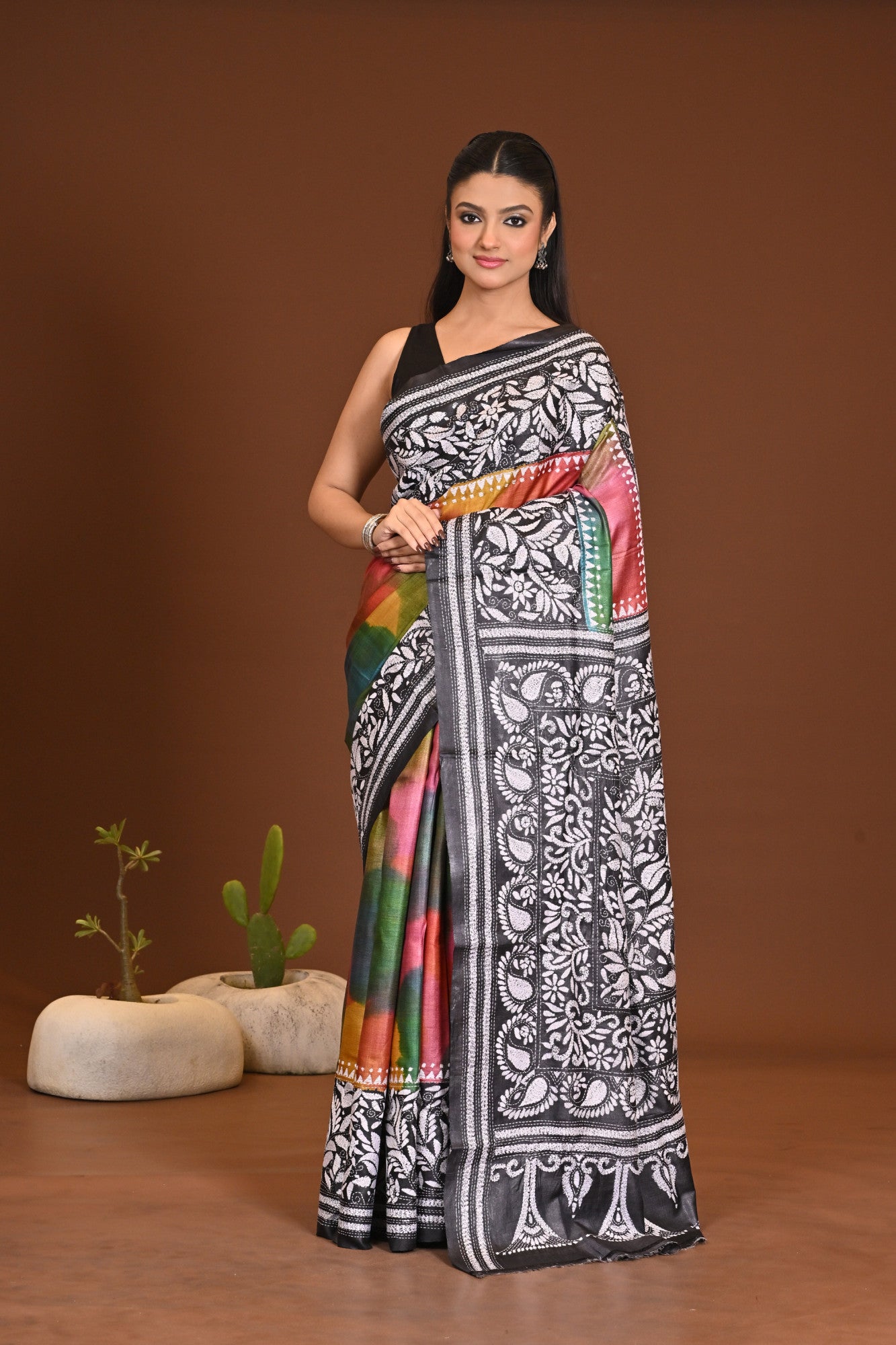 GACHI SILK KANTHA SAREE