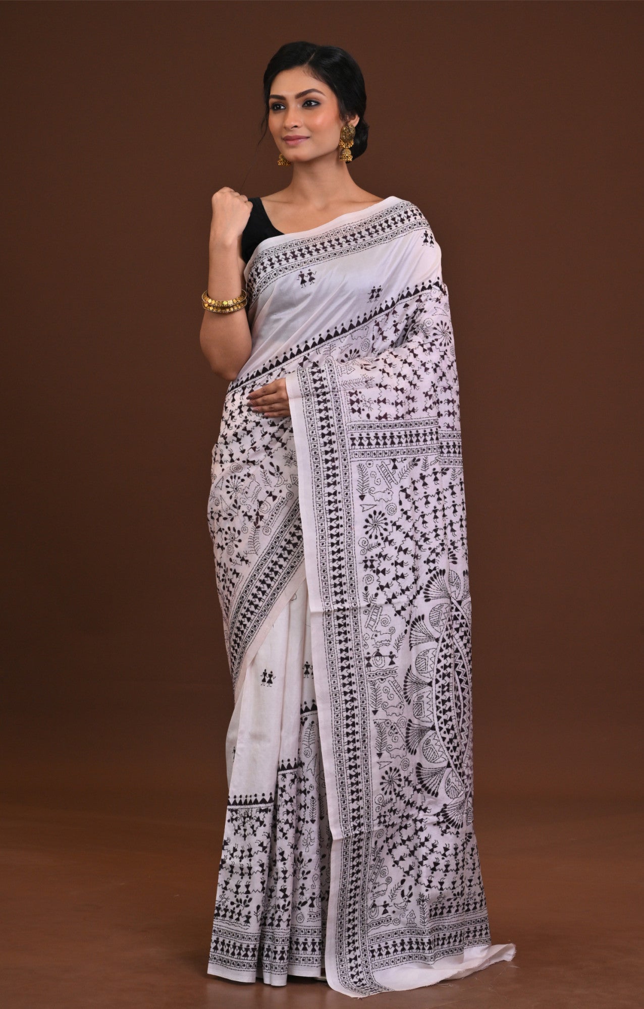 Pure Silk Kantha Saree