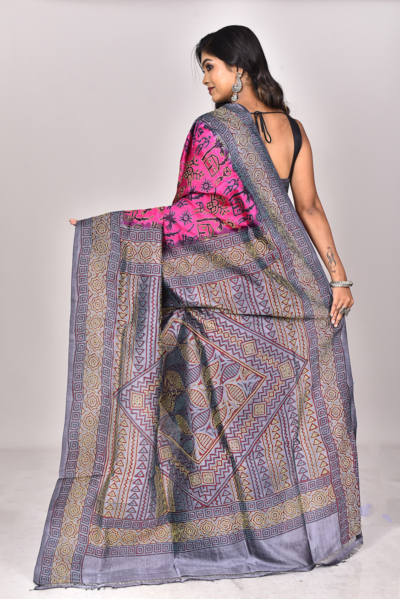 Bulian Stitch Saree