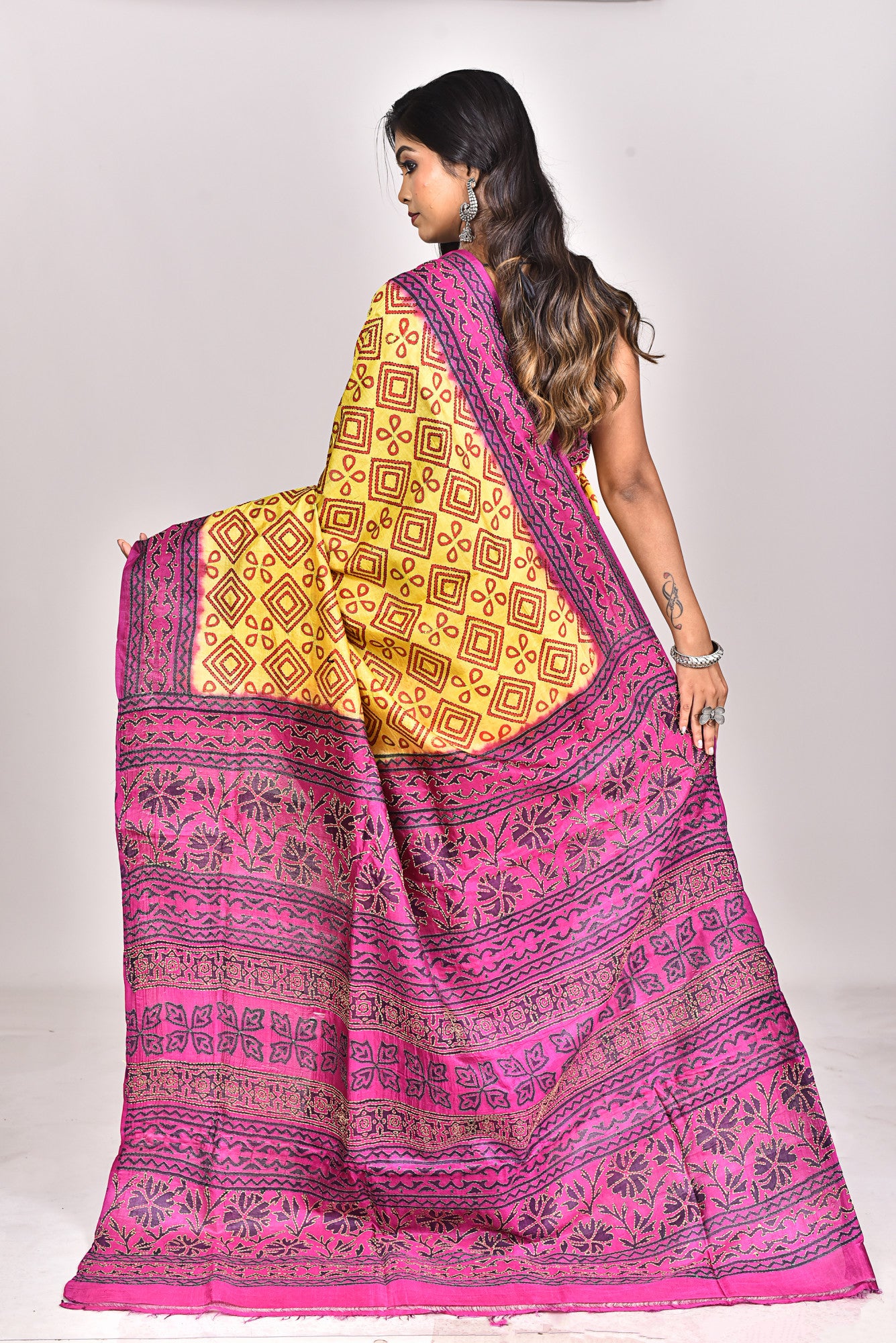 Bulian Stitch Saree