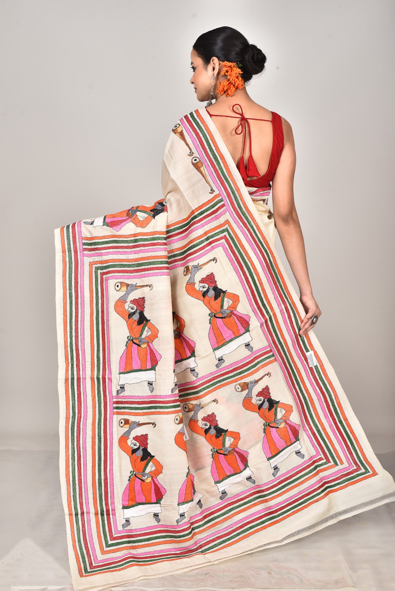 TUSSAR SILK KANTHA SAREE Thumbnail
