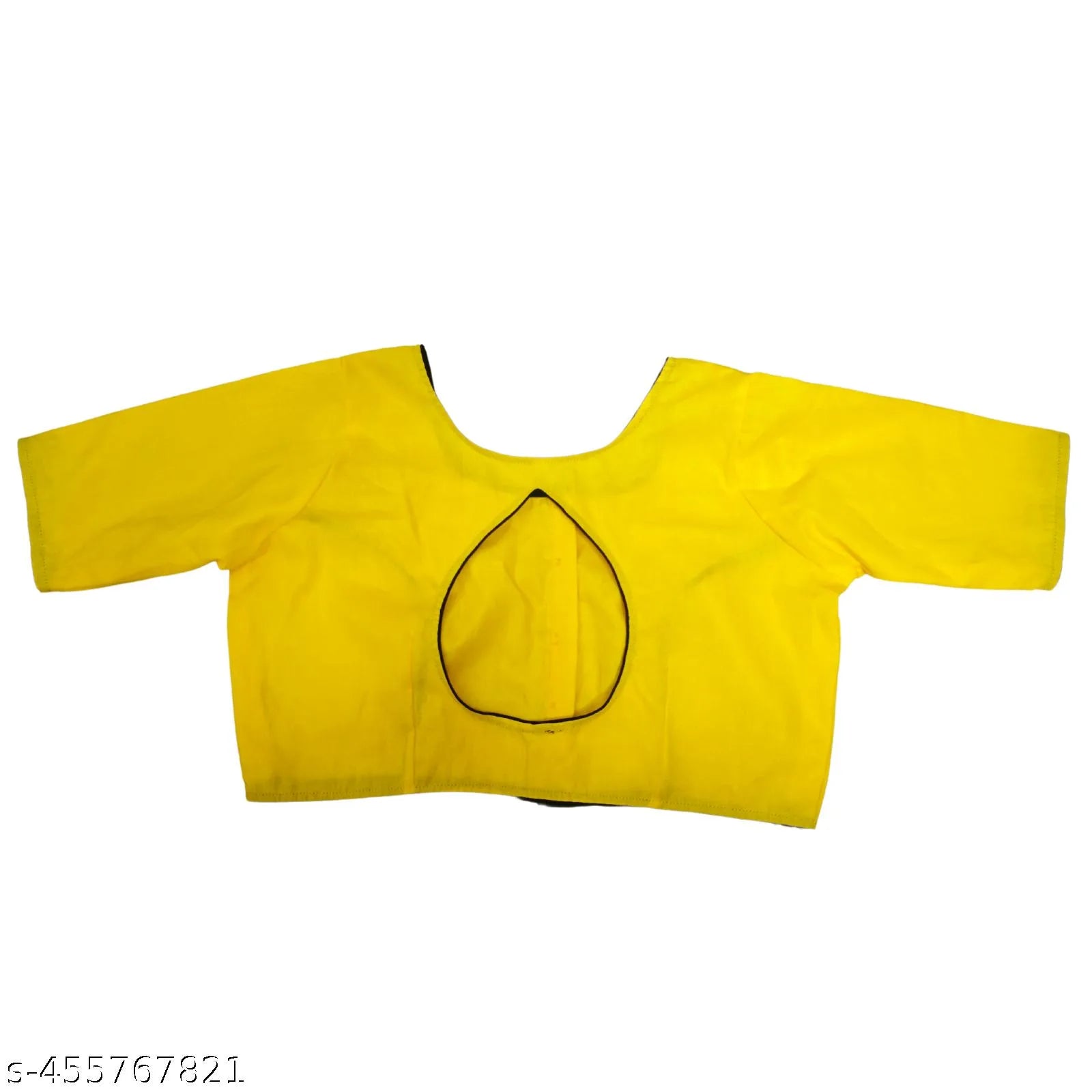 Cotton Daily Wear Blouse Yellow